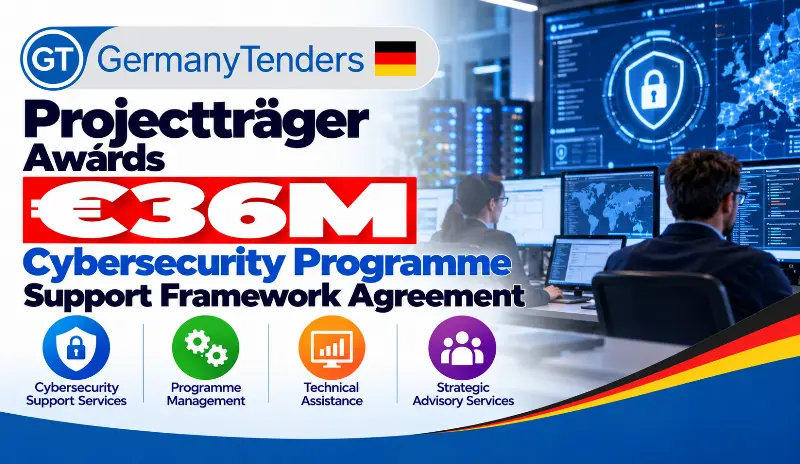 Projectträger Awards €36M Cybersecurity Programme Support Framework Agreement