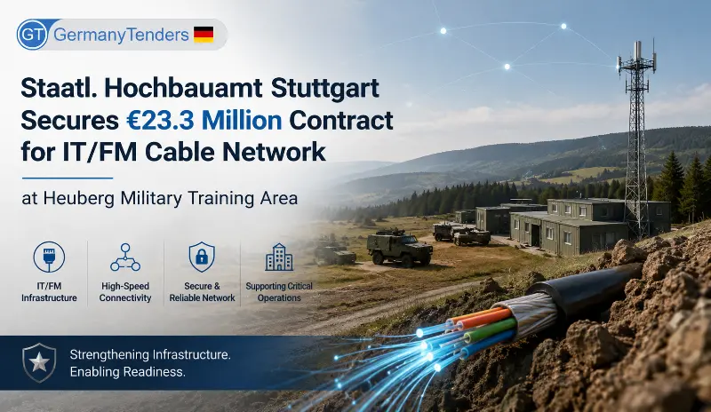 Staatl. Hochbauamt Stuttgart Secures €23.3 Million Contract for IT/FM Cable Network at Heuberg Military Training Area