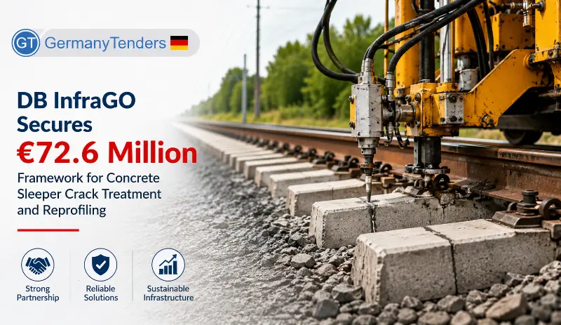 DB InfraGO Secures €72.6 Million Framework for Concrete Sleeper Crack Treatment and Reprofiling