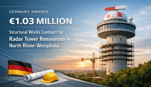 Germany Awards €1.03 Million Structural Works Contract for Radar Tower Renovation in North Rhine-Westphalia