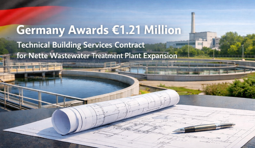 Germany Awards €1.21 Million Technical Building Services Contract for Nette Wastewater Treatment Plant Expansion