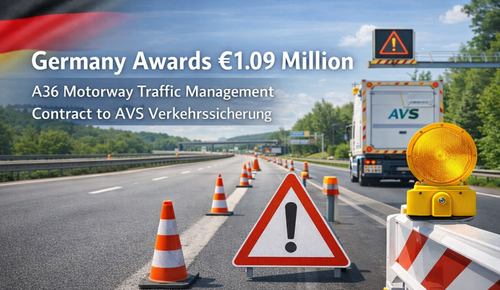 Germany Awards €1.09 Million A36 Motorway Traffic Management Contract to AVS Verkehrssicherung